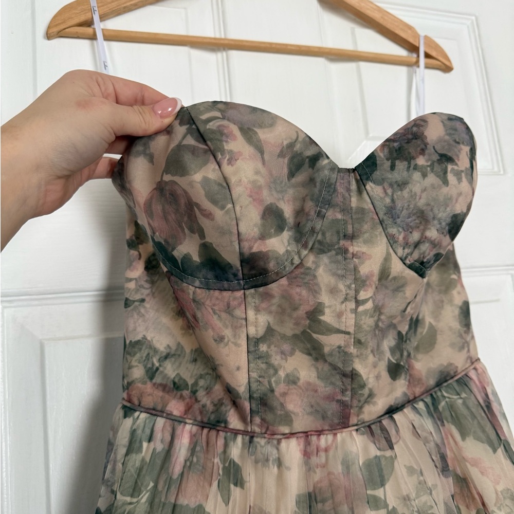 Most Beautiful Day Ivory Multi Floral Print Dress Lulus